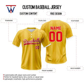 Custom Corn Stripe Two-Button Baseball Jersey